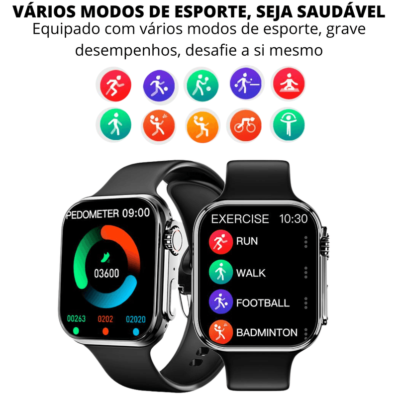 Smartwatch SE Ultra Series 8 | iPhone e Android [Lançamento 2023] + BRINDE