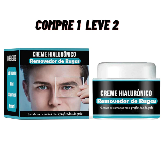 PAGUE 1 LEVE 2 - Creme Renovador Anti-Rugas Ácido Hialurônico (PROMOÇÃO UNICA)